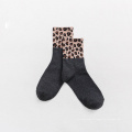 Leopard Crew Socks Women Socks Производители девушки носки оптовые фабрики